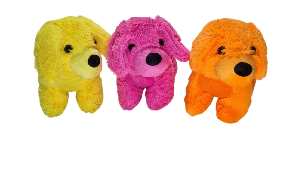 PELUCHE PERRO FLUO 20cm. (4474)