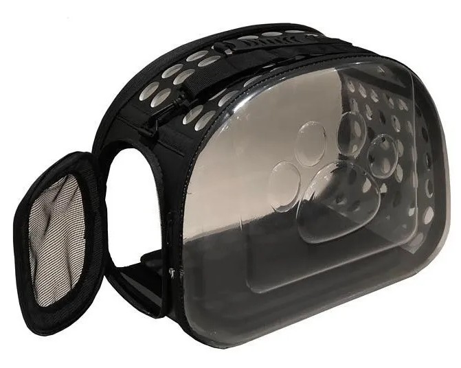 BOLSO TRANSPARENTE HUELLITA GRANDE