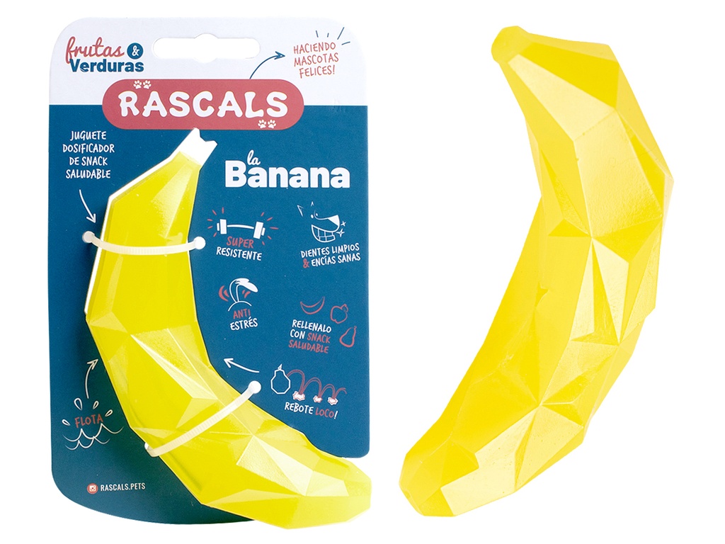 BANANA TPR DOSIFICADOR SNACK 14.2X4.5 CM JUP003