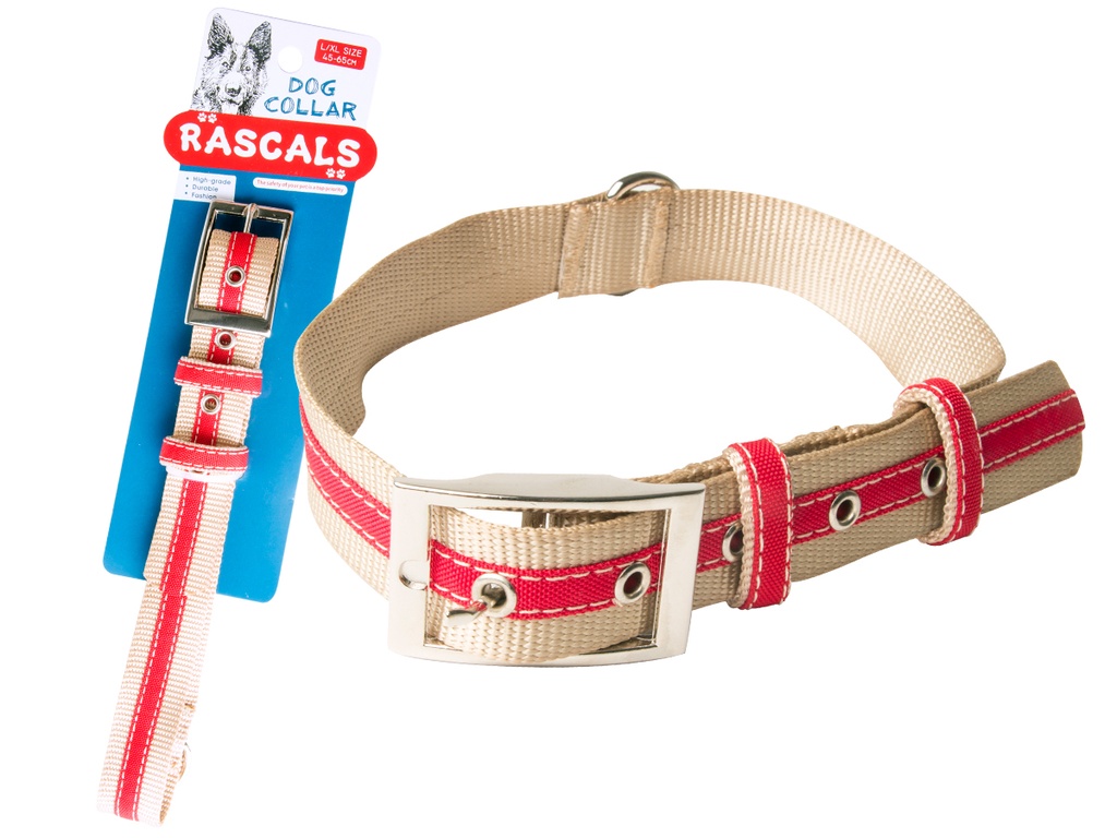 COLLAR NYLON ROJO COMB XS (YL85536-XS)