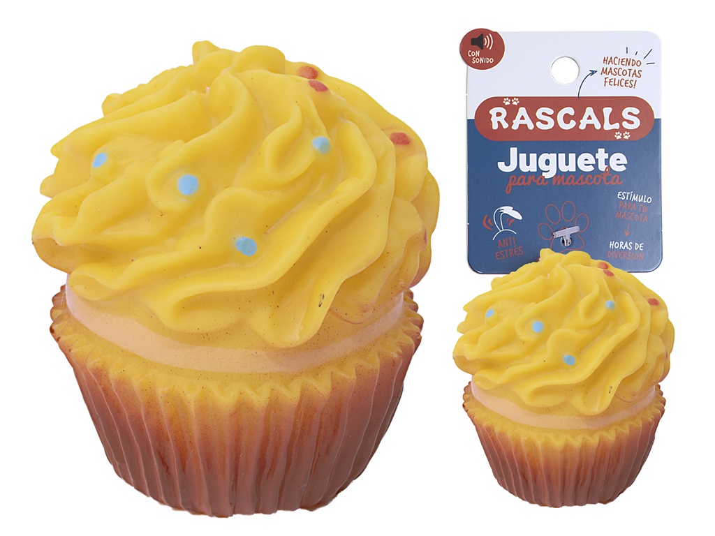 CUPCAKE AMARILLO CON CHIFLE JUP99312-C