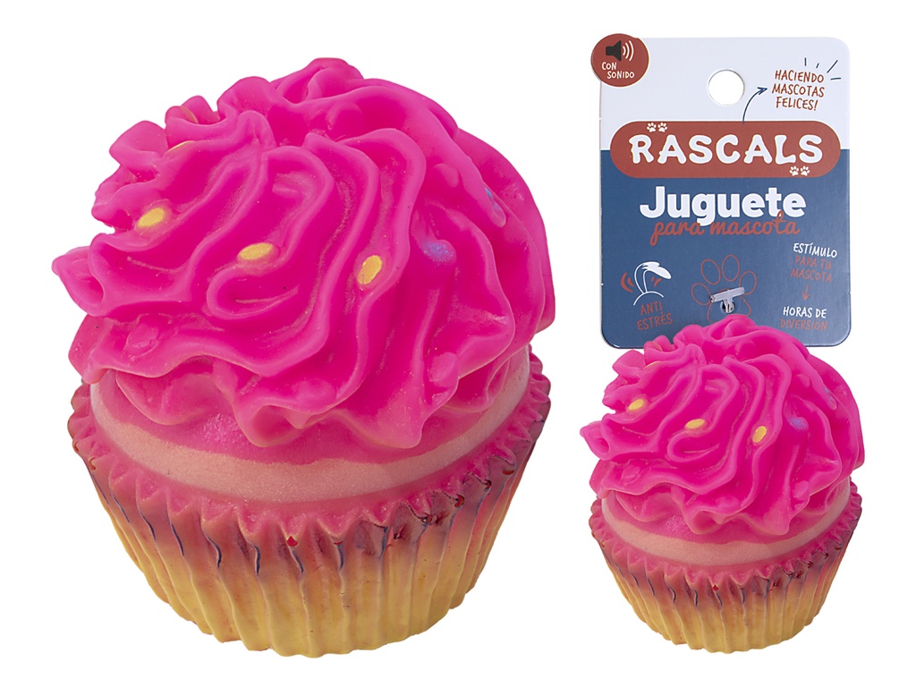 CUPCAKE ROSA CON CHIFLE JUP99312-A