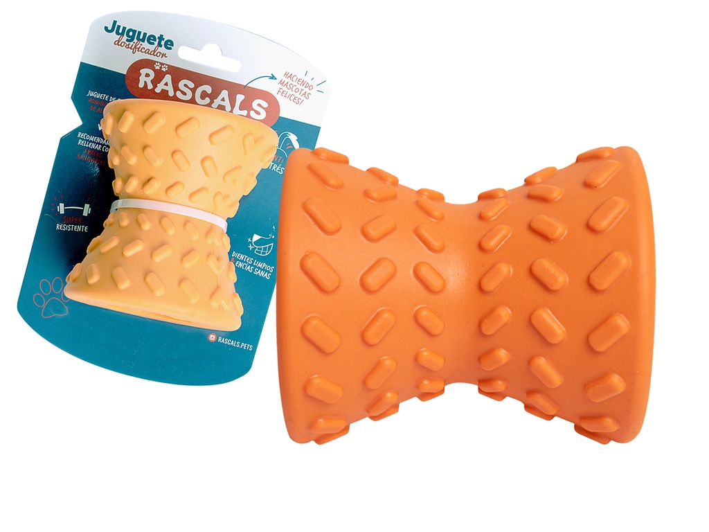 DIAVOLO SNACK GOMA NARANJA 8X8 CM JUP108107-B