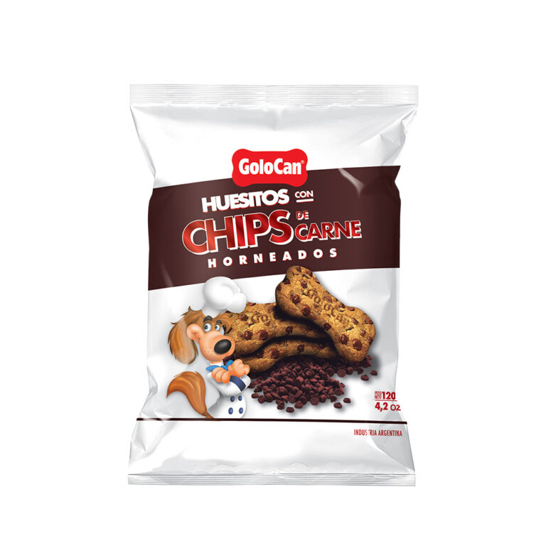 HUESITOS CON CHIP CARNE X 120 GR (630)