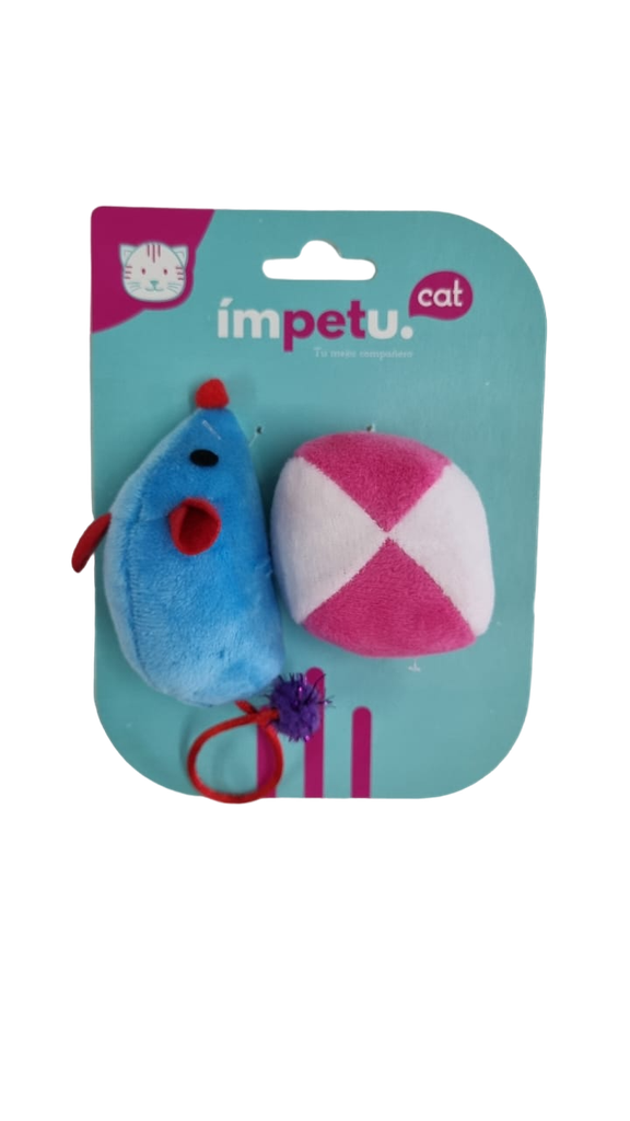 RATA Y PELOTA PELUCHE