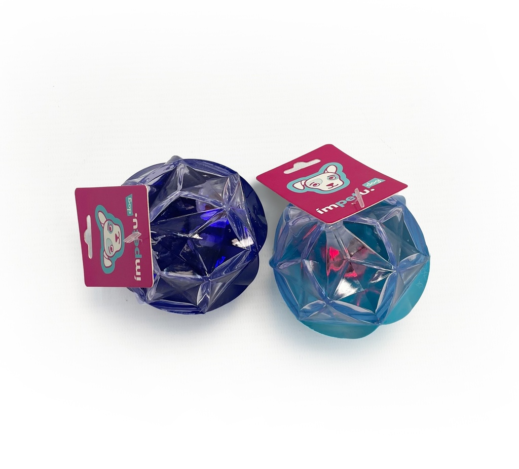 PELOTA DIAMANTE C/LUZ Y CHIFLE (MC112)