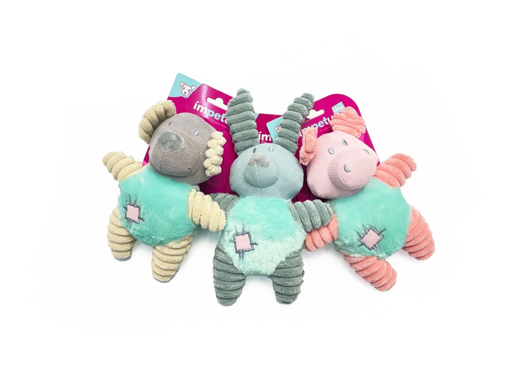 PELUCHE ANIMALITO PASTEL CON CHIFLE