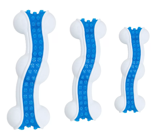 HUESO DENTAL BLANCO/AZUL S (117664-S)
