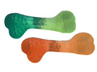 MORDILLO HUESO TRANSPARENTE BICOLOR GRANDE