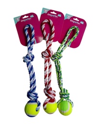 [9826] TIRADOR TRENZADO MANIJA C/PELOTA TENIS